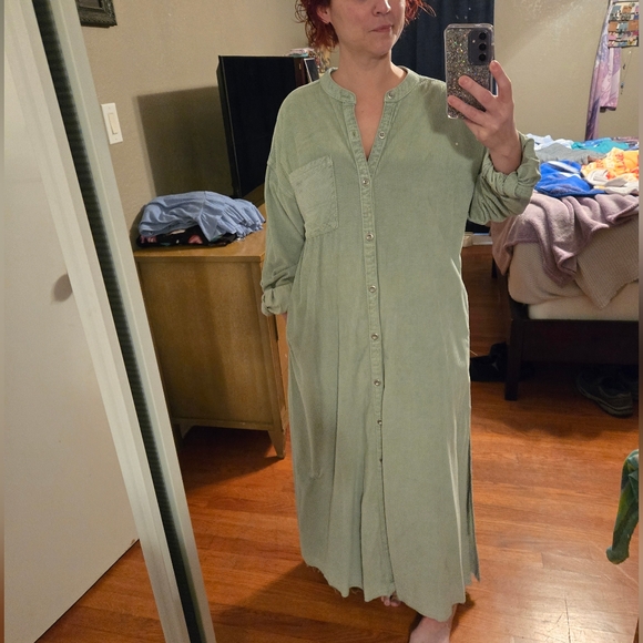 FP Cord Market Duster Dress - Picture 8 of 8